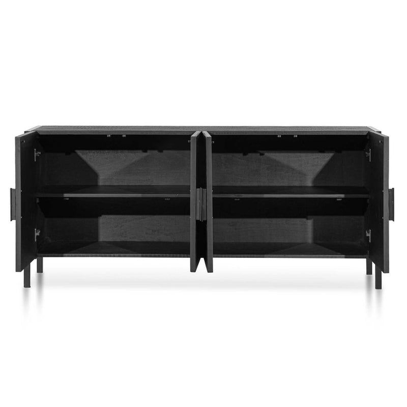 1.8m Wooden Buffet Unit - Black