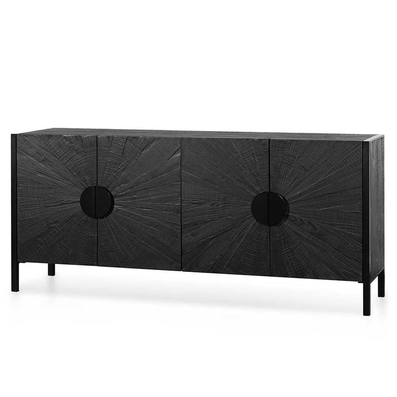 1.8m Wooden Buffet Unit - Black