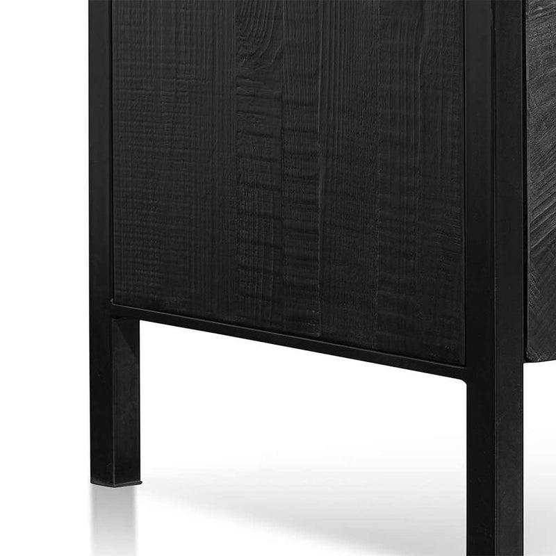 1.8m Wooden Buffet Unit - Black