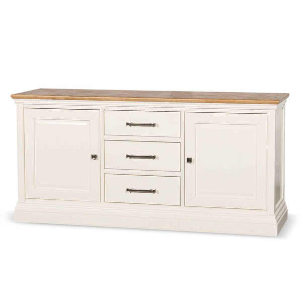 1.8m Sideboard Unit - White with Natural Top