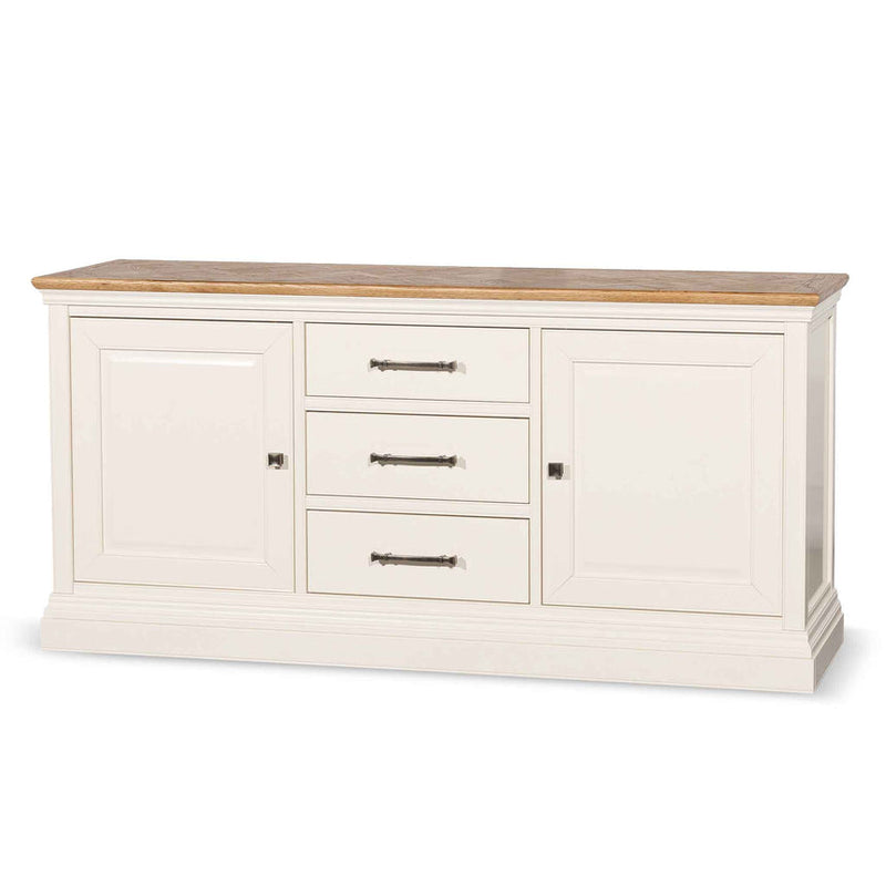 1.8m Sideboard Unit - White with Natural Top