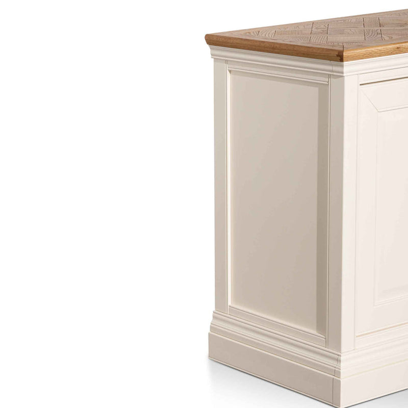 1.8m Sideboard Unit - White with Natural Top