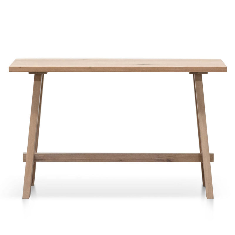 1.2m Wooden Console Table - Washed Natural