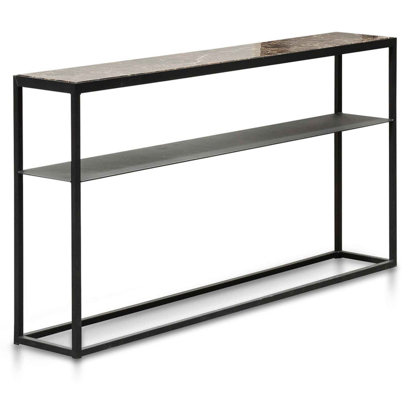 CDT6565-KS Marble Console Table - Black