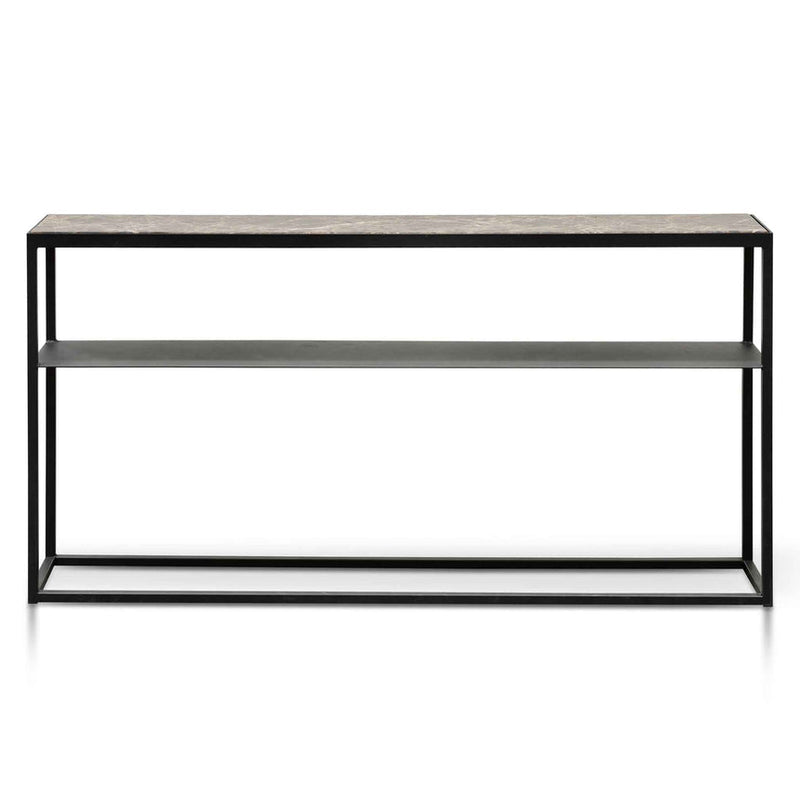 CDT6565-KS Marble Console Table - Black