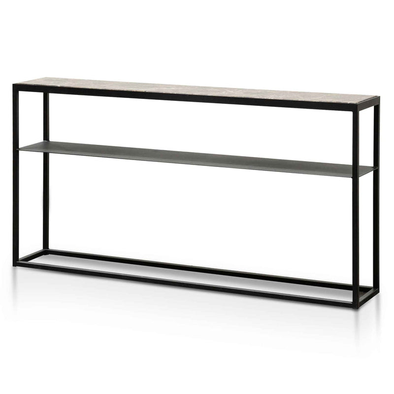 CDT6565-KS Marble Console Table - Black