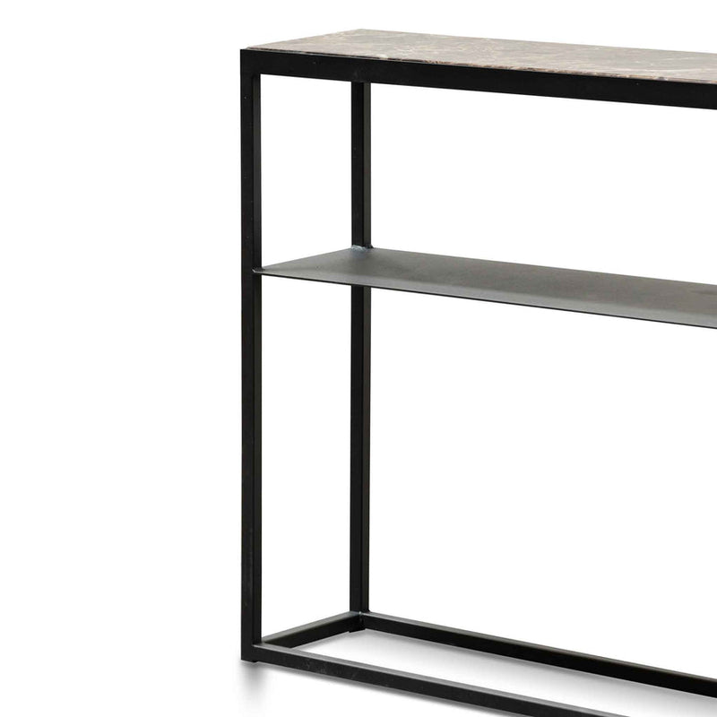 CDT6565-KS Marble Console Table - Black