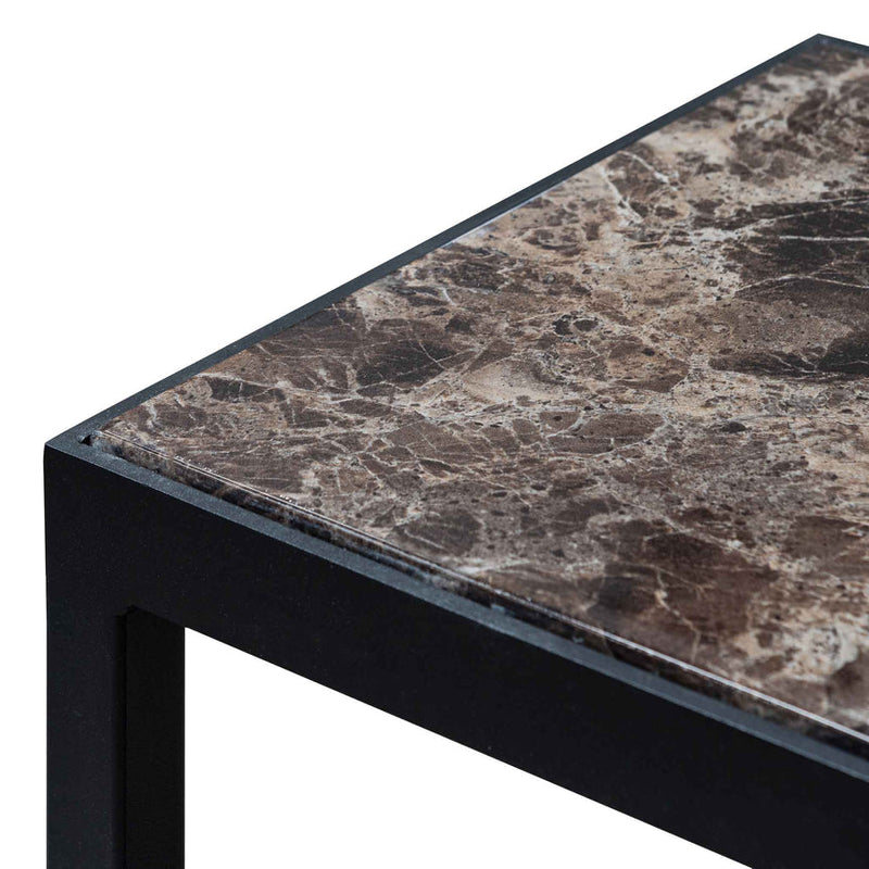 CDT6565-KS Marble Console Table - Black