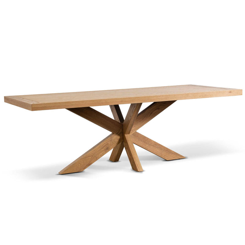 2.2m Wooden Dining Table - Distress Natural