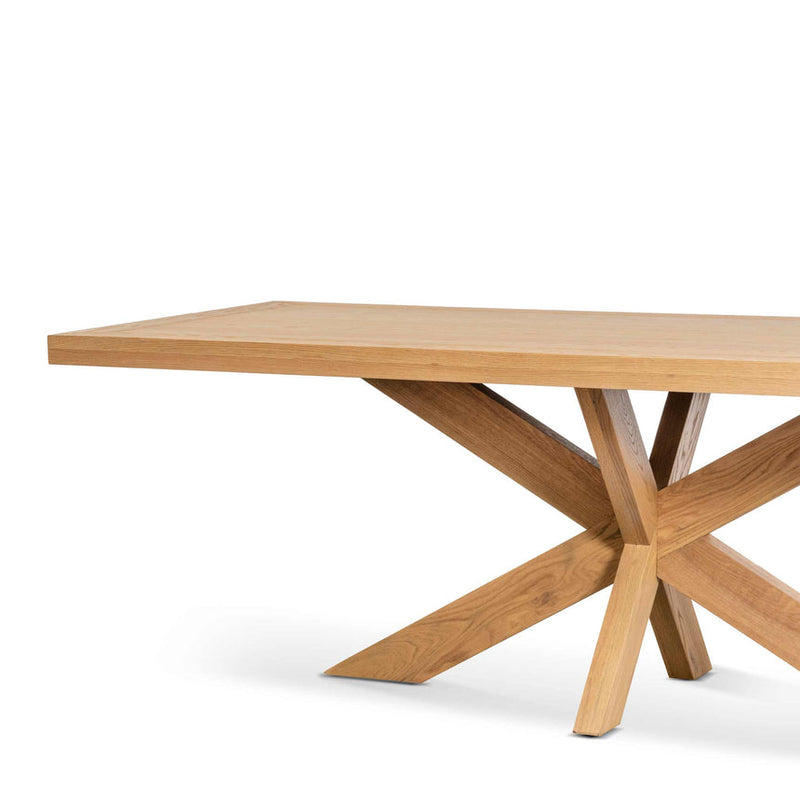 2.2m Wooden Dining Table - Distress Natural