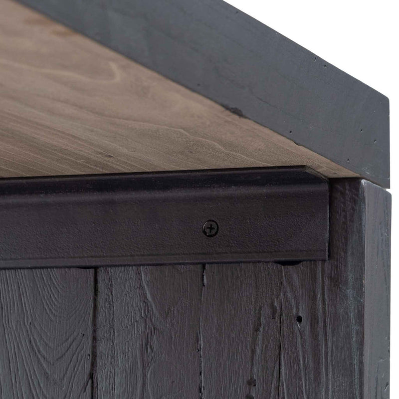 Reclaimed Console Table - Black