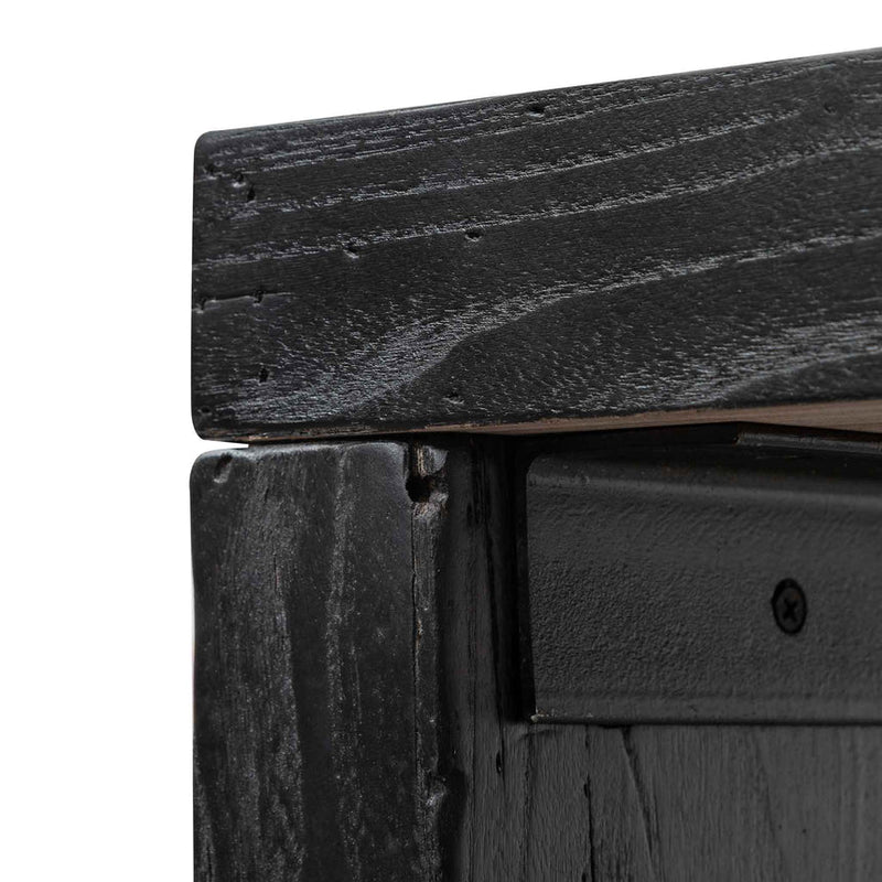 Reclaimed Console Table - Black