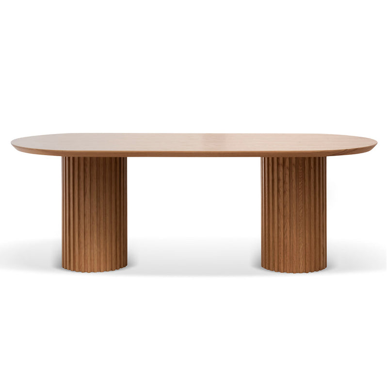 2.8m Wooden Dining Table - Natural