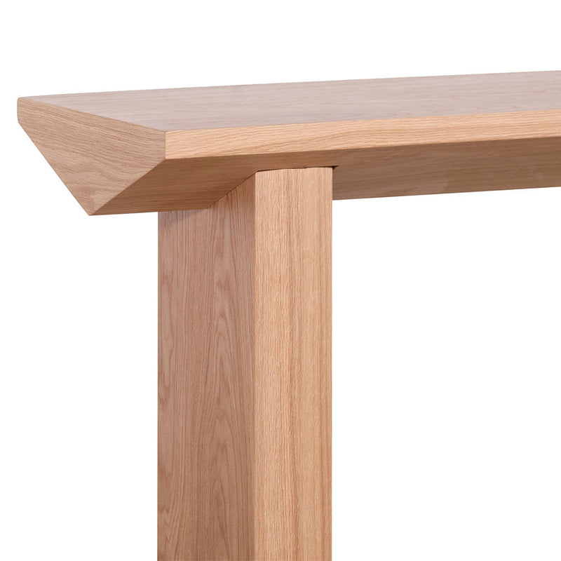 1.4m Oak Console Table - Black