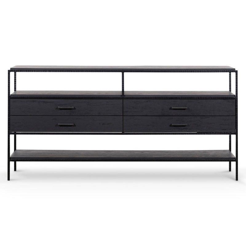 1.6m Sideboard Unit - Full Black