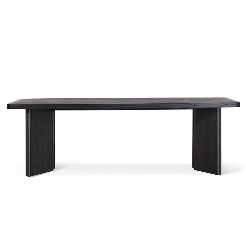 3m Elm Dining Table - Full Black