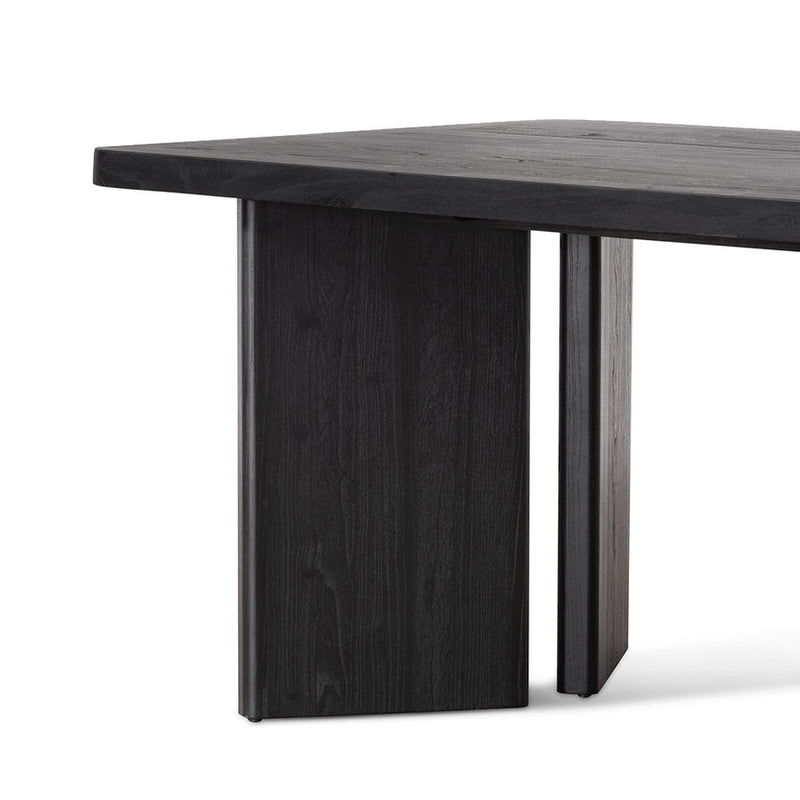 3m Elm Dining Table - Full Black