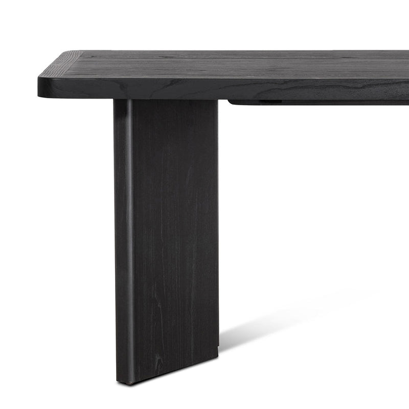 3m Elm Dining Table - Full Black