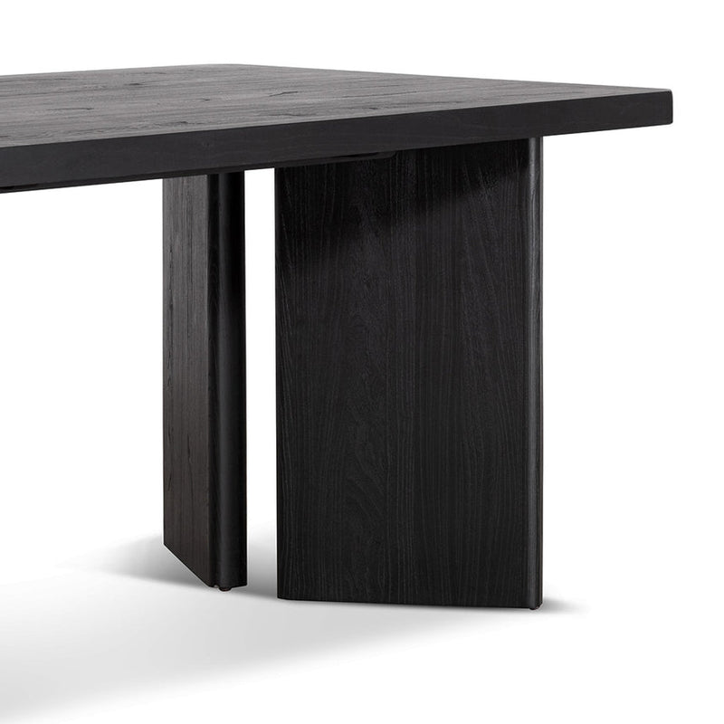 3m Elm Dining Table - Full Black