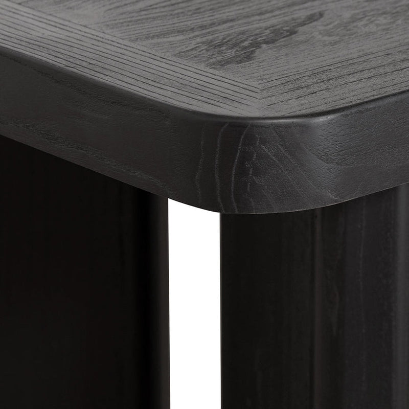 3m Elm Dining Table - Full Black