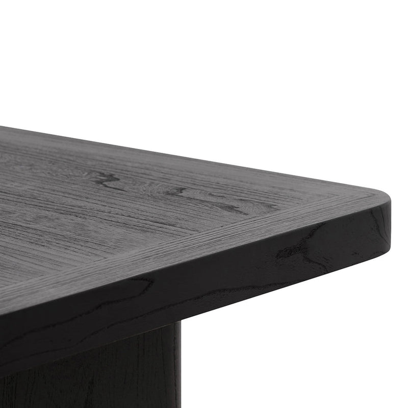 3m Elm Dining Table - Full Black