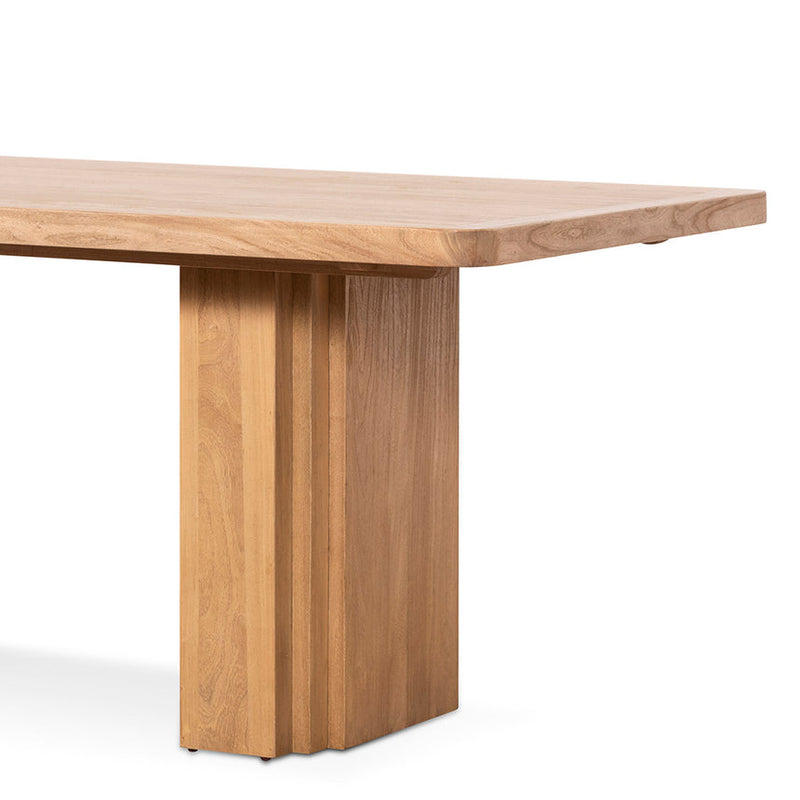 2.4m Elm Dining Table - Natural