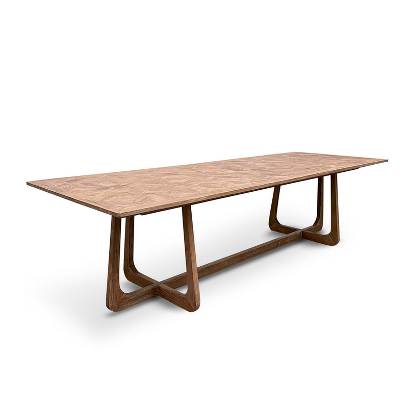 3m Oak Dining Table - Natural