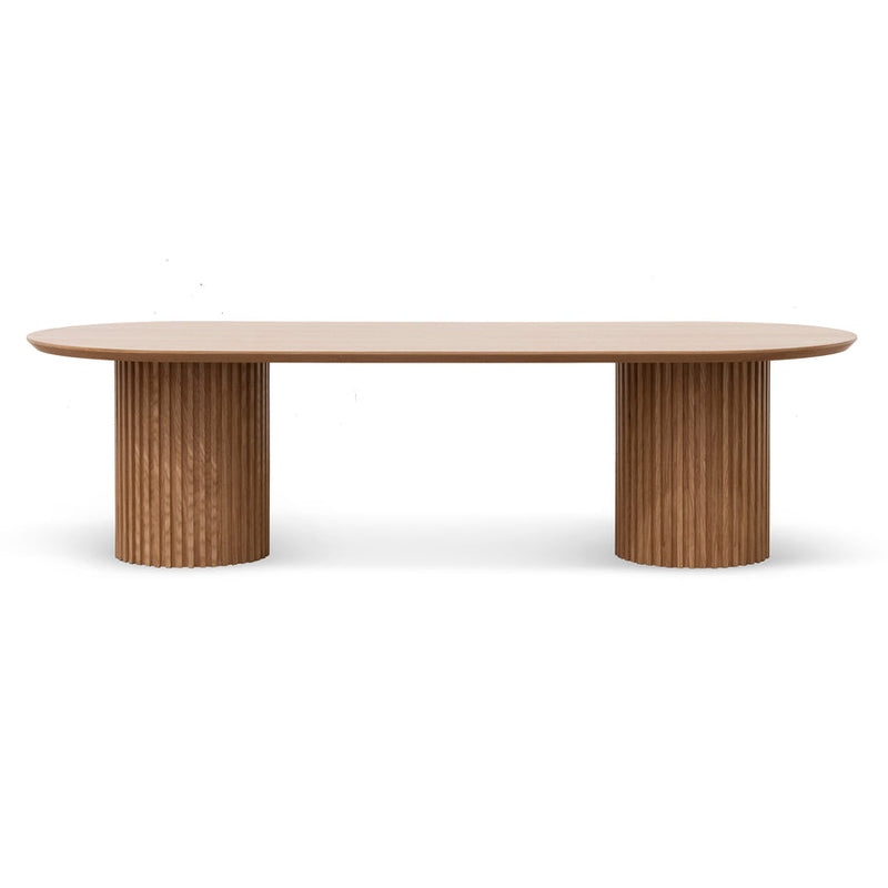 2.8m Wooden Dining Table - Natural