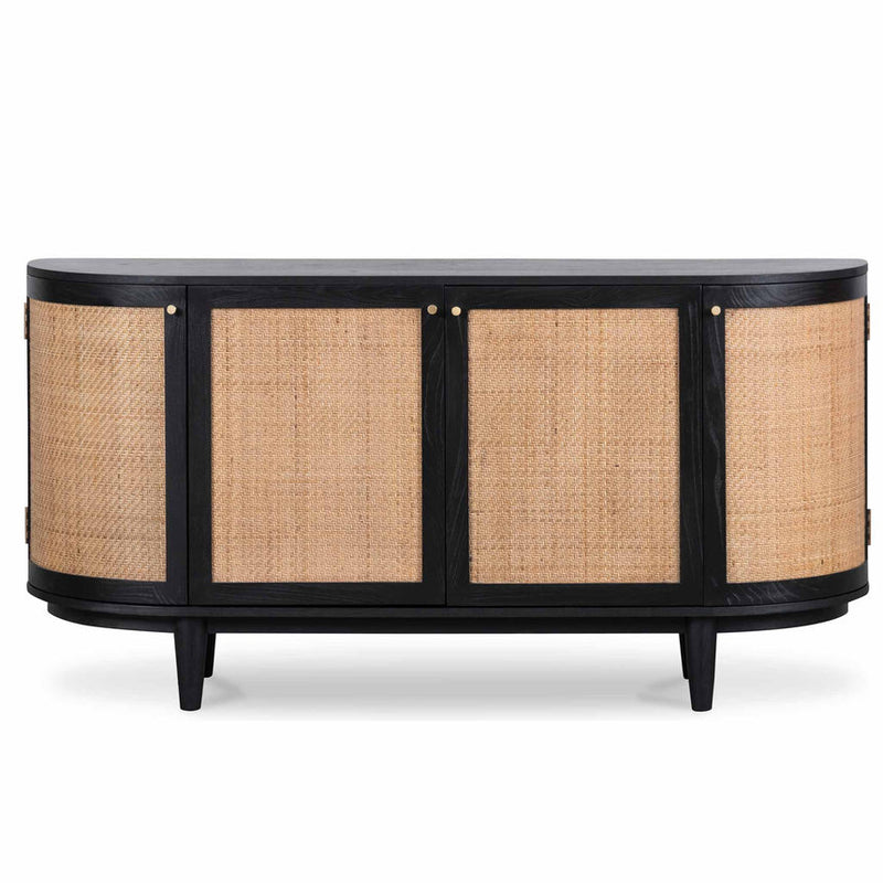 1.7m Natural Elm Sideboard - Rattan Doors