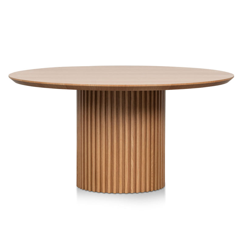 1.5m Wooden Round Dining Table - Black