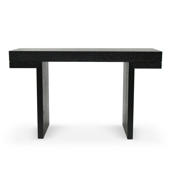 1.3m Console Table - Textured Expresso Black