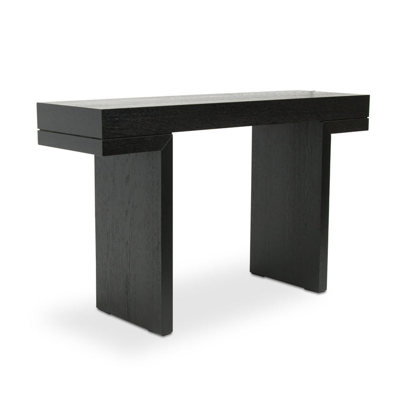 1.3m Console Table - Textured Expresso Black