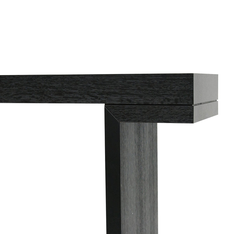 1.3m Console Table - Textured Expresso Black