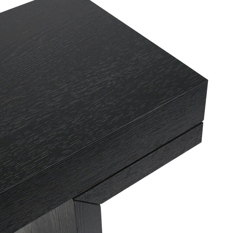 1.3m Console Table - Textured Expresso Black