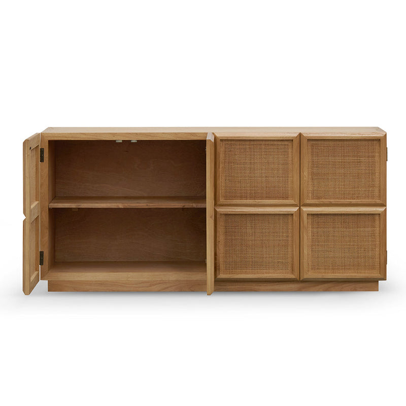 1.8m Rattan Door Sideboard - Natural