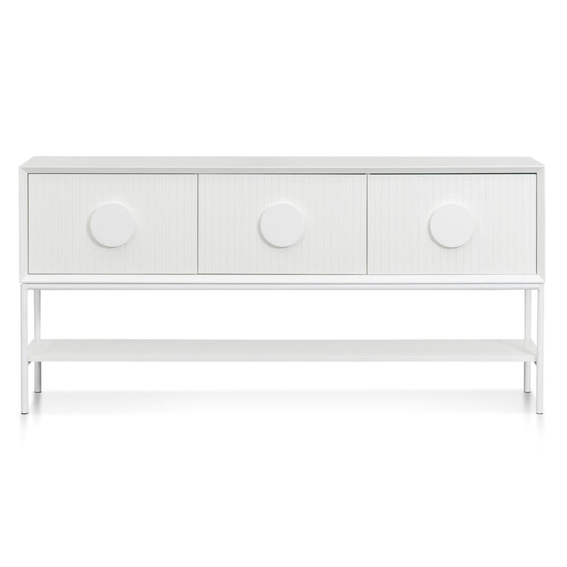 1.8m Console Table - White