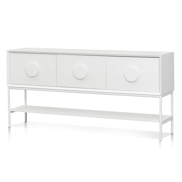 1.8m Console Table - White