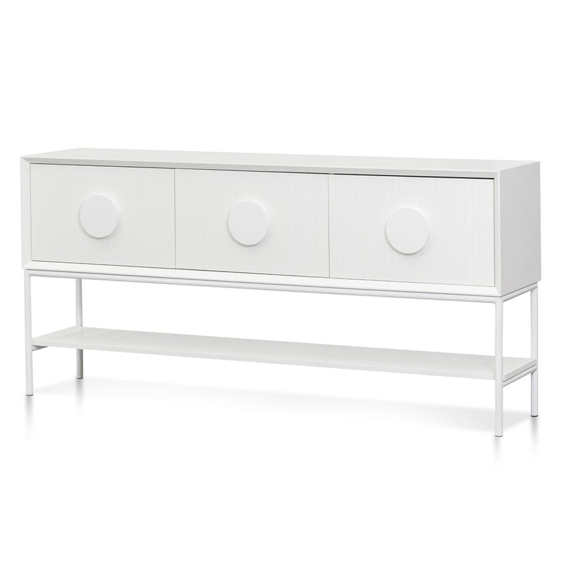 1.8m Console Table - White