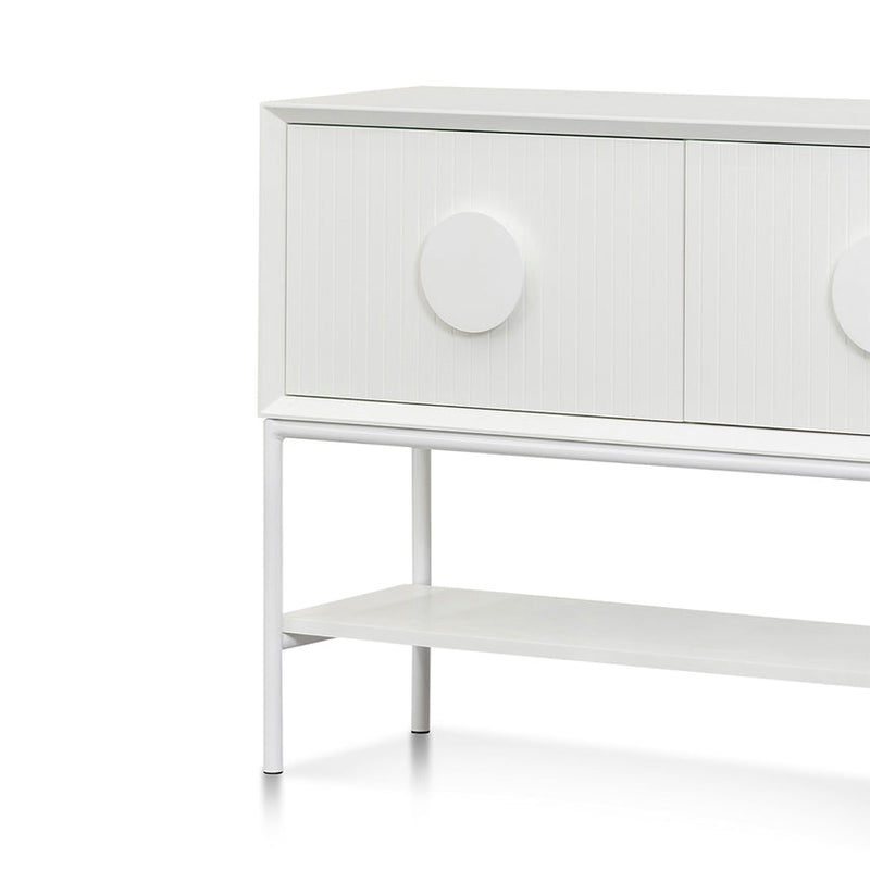 1.8m Console Table - White