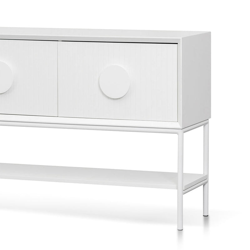 1.8m Console Table - White