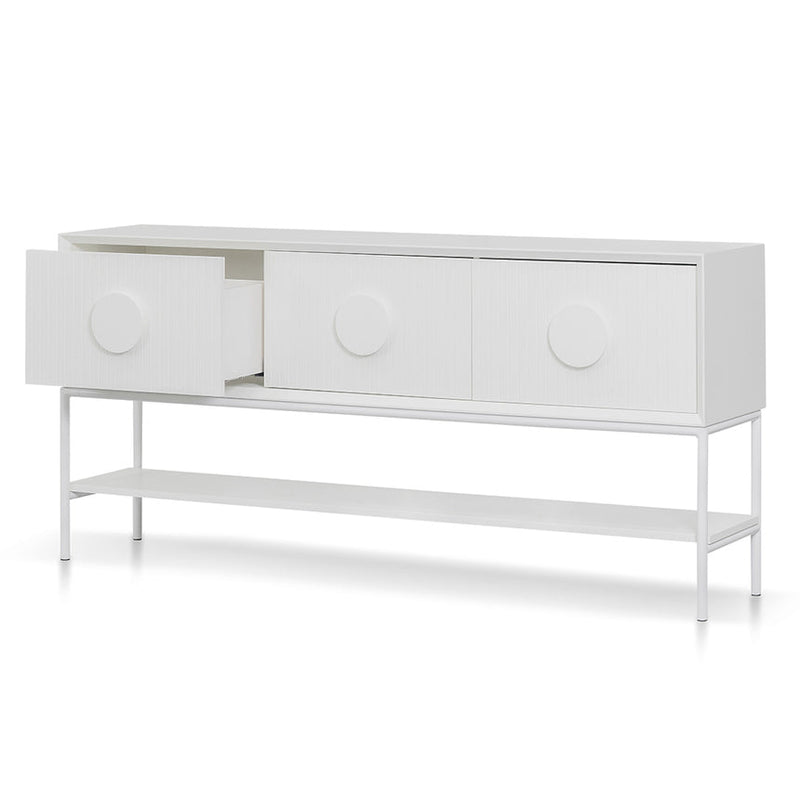 1.8m Console Table - White