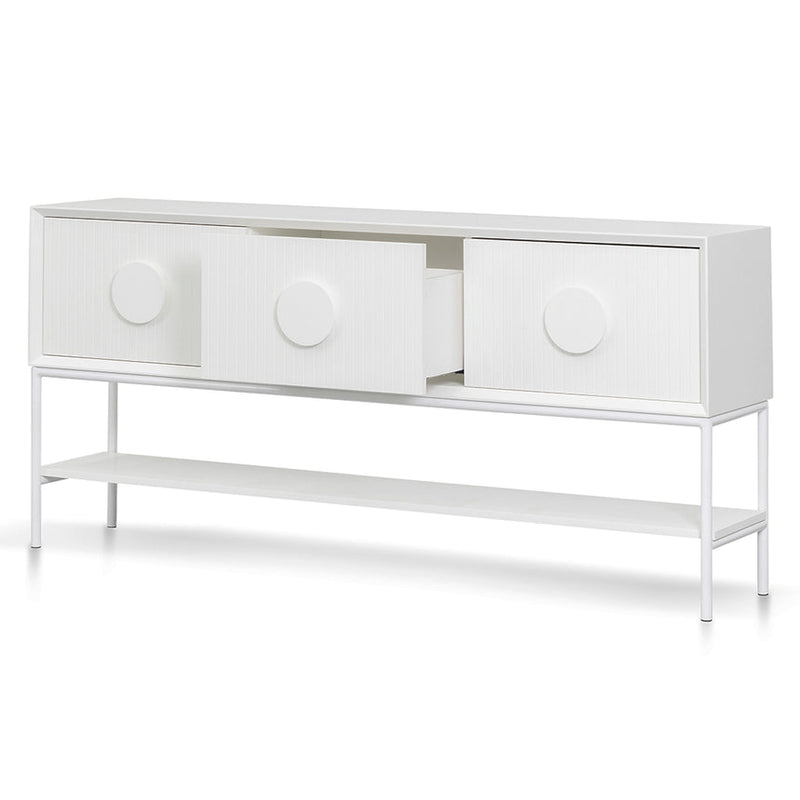 1.8m Console Table - White