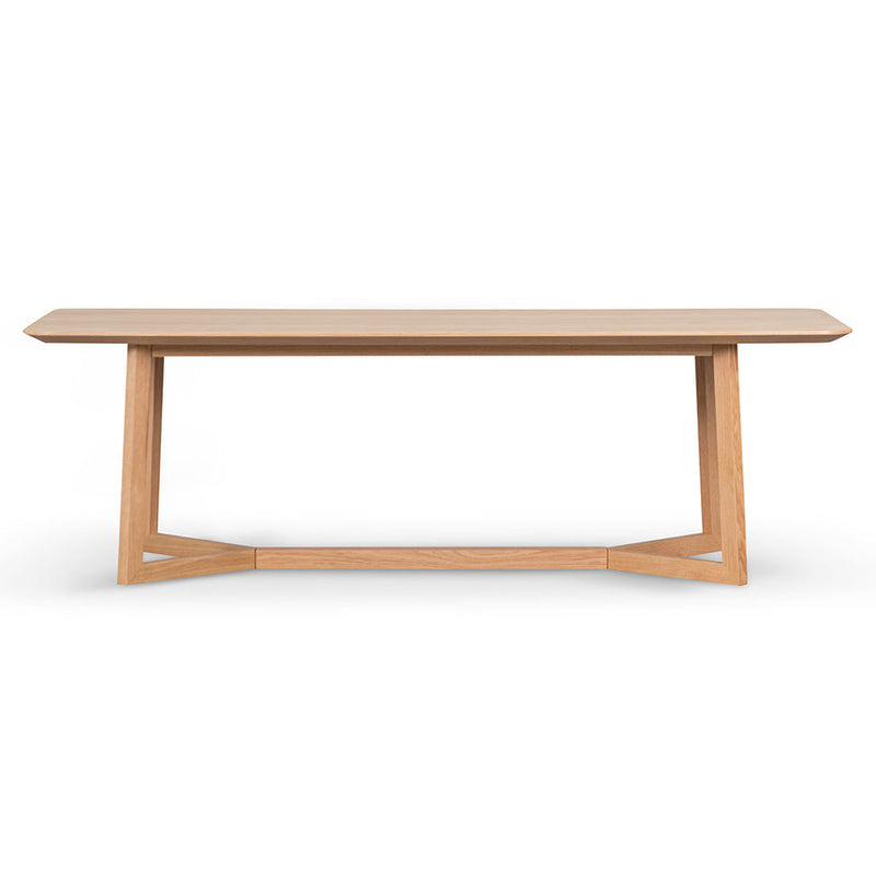 2.95m Wooden Dining Table - Natural