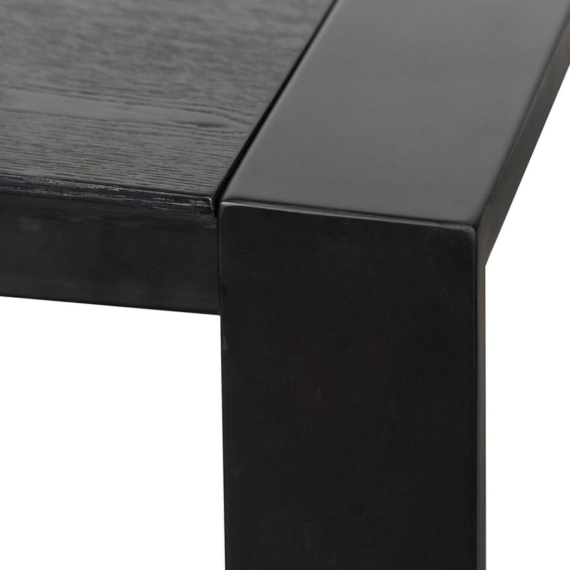 Extendable Wooden Dining Table - Black