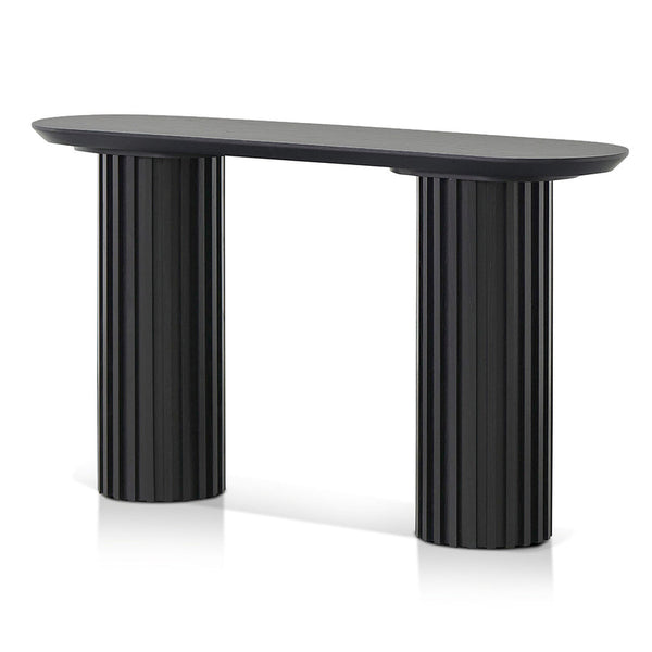 1.4m Console Table - Black Oak