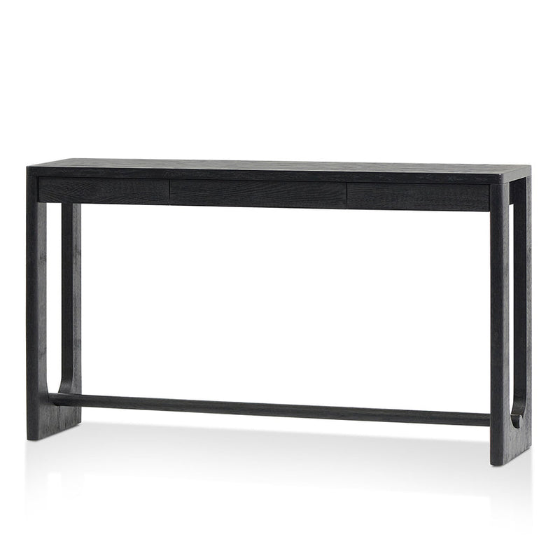 1.5m Console Table - Full Black