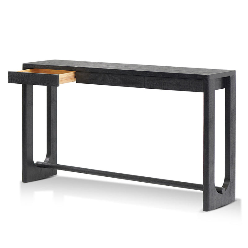 1.5m Console Table - Full Black