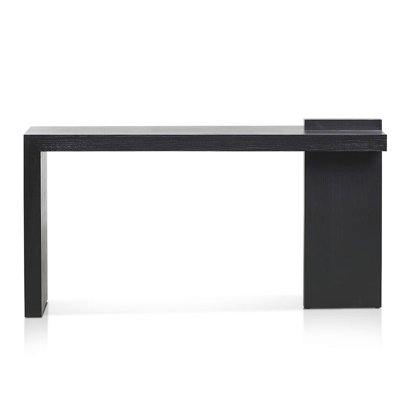 1.6m ELM Console Table - Full Black