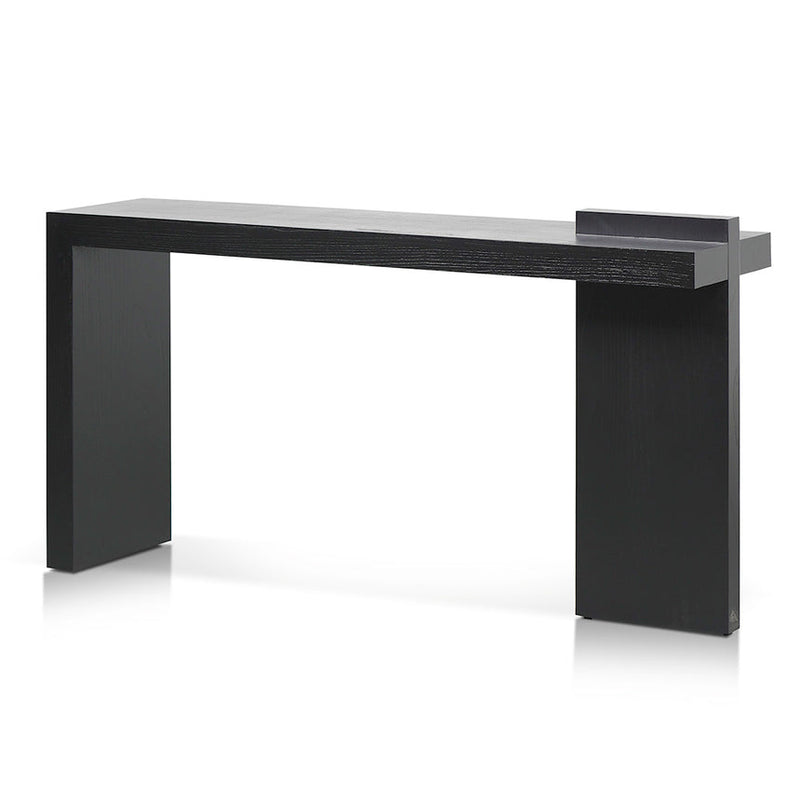 1.6m ELM Console Table - Full Black