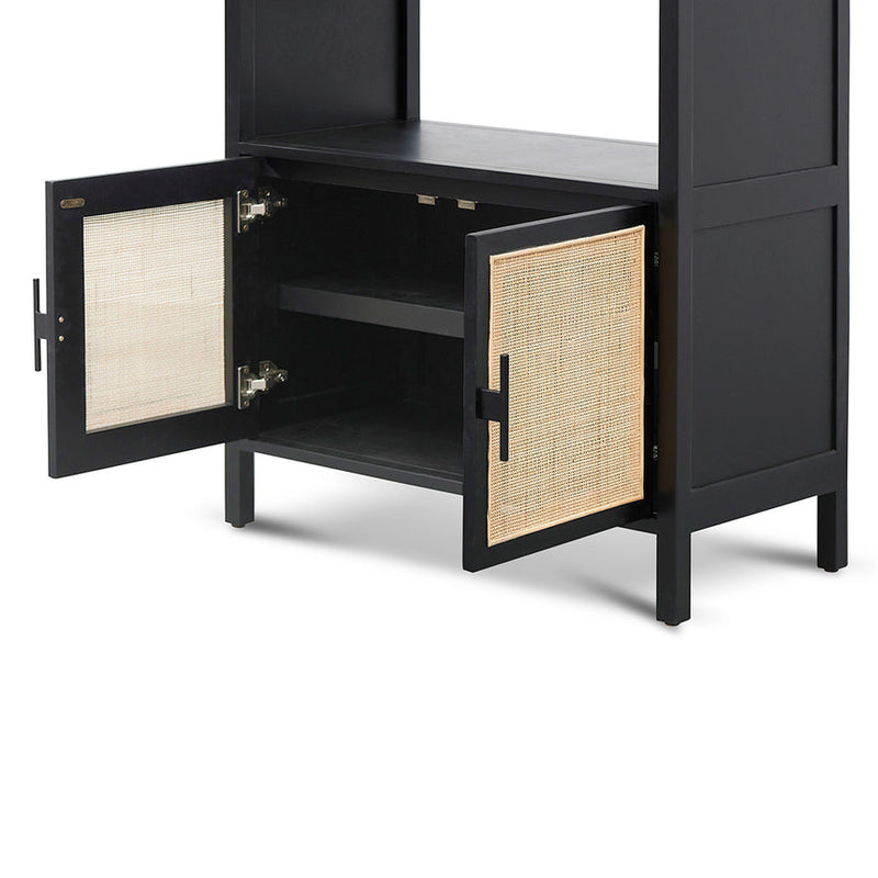 1.65m (H) Storage Cabinet - Full Black